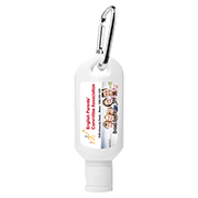 2.0 oz Broad Spectrum SPF 30 Sunscreen Lotion in Solid White Carabiner Tottle